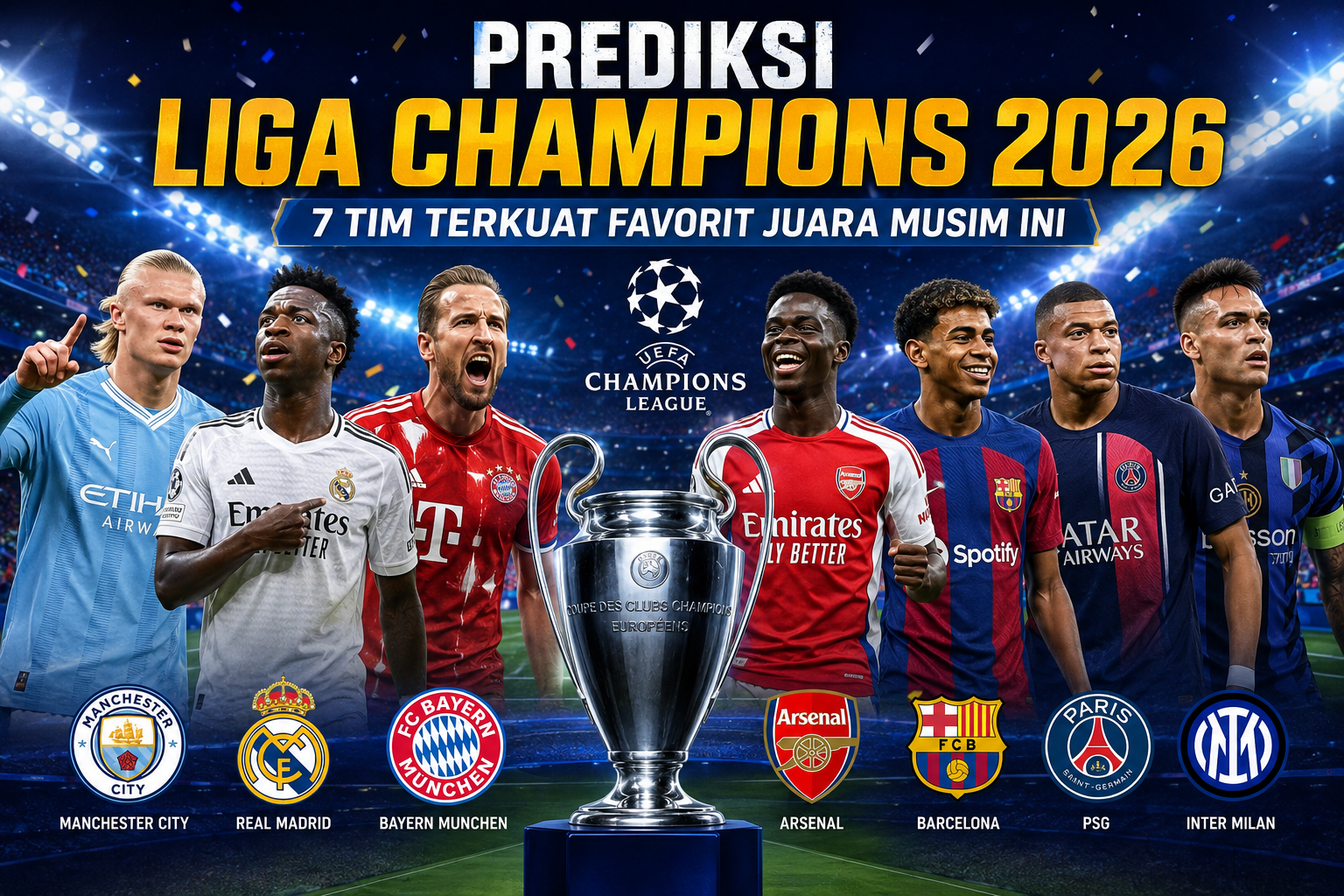 Prediksi Liga Champions 2026 tim favorit juara Eropa